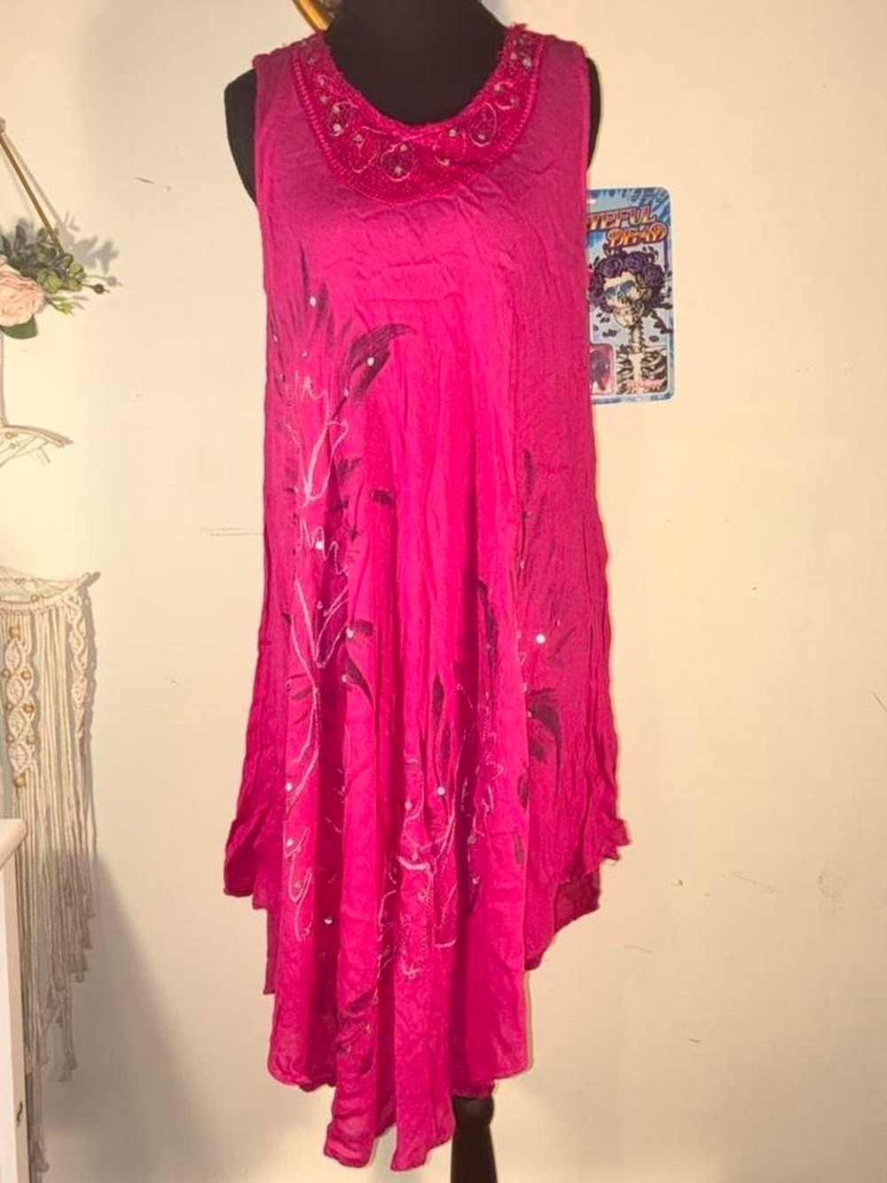 ✨Vibrant Fuchsia Boho Dress✨